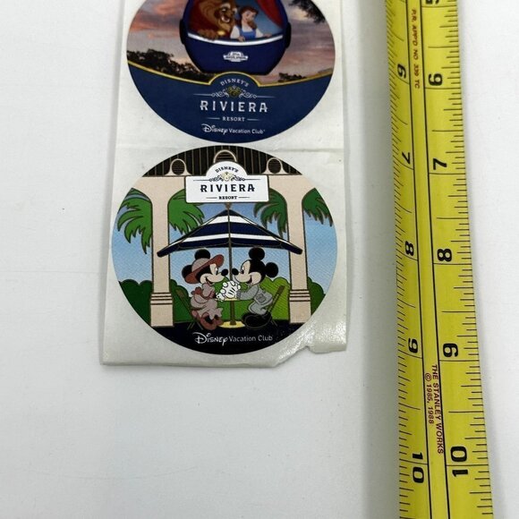 Set of 4 Disney World Riviera DVC Round Circle Stickers - Picture 9 of 9